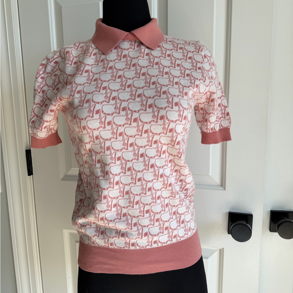Master’s blush pink sweater with repeating logo - Picture 5 of 5